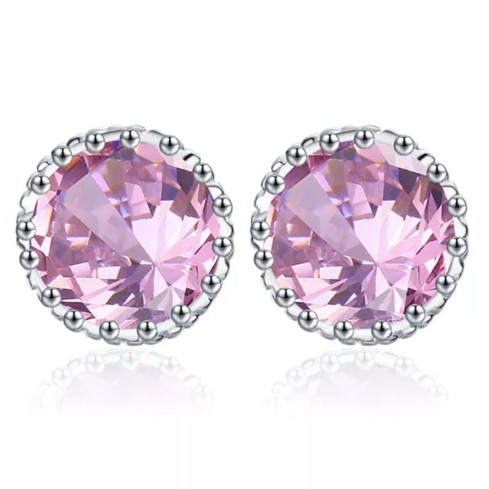 9mm Pink Studs - Picture 5 of 6
